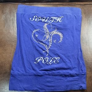 Blue Strapless South Pole Tank